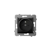 Ospel - Zidna uticnica bez okvira 230V + 1xUSB-A + 1xUSB-C ARIA crna
