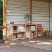 vidaXL Zunanja kuhinjska omarica MEPPEL 2 pcs Naravni Douglas
