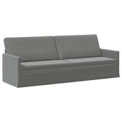 vidaXL 3-sedna sofa Temno siva 220 x 81 x 82 cm Žamet