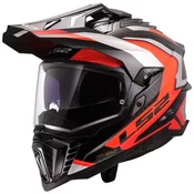 Enduro motoristicka kaciga LS2 MX701 Explorer C Frontier II narancasta