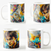 Keramicka šolja Harry Potter grafiti, 330 ml