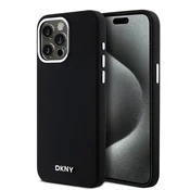 DKNY Etui DKNY Liquid Silicone Small Metal Logo MagSafe za iPhone 14 Pro Max - črno