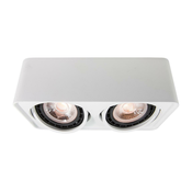 Azzardo AZ4132 - Reflektor PAOLA 2xGU10-ES111/16W/230V bela