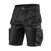 slomart Delovne kratke hlače NEO TOOLS DENIM, črne, vel. XXL
