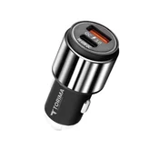 Brzi Auto Punjac | USB-A i Type-C | QC 3.0 | PD 45W | TORIMA