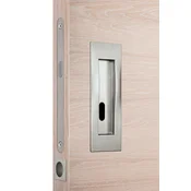 SET za drsna vrata TWIN KIT QUATRO (XR - inox krom), Brez odprtine, Twin XR (nerjaveče jeklo)