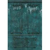 Casa Padrino luxury baroque non-woven wallpaper antique green/white - Baroque style living room wallpaper with elegant stucco pattern - Wallpaper baroque style - Baroque wall decoration
