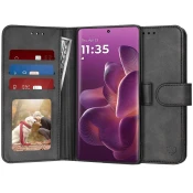 Etui Techsuit Diary Book za Motorola Edge 60 Pro - črn