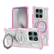 Hibridna maska Carbon Shield Pro za Motorola Edge 60 / Edge 60 Fusion - pink transparent