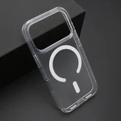Futrola COLOR FRAME MagSafe za iPhone 17 Pro/ srebrna (providna)