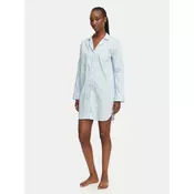 LAUREN RALPH LAUREN Nočna srajca ILN32507 Svetlo modra Relaxed Fit