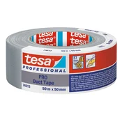 shumee TESA DUCT TAPE srebrn vodoodporen lepilni trak za popravilo tkanin 50 m x 50 mm