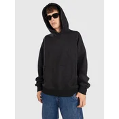 Blue Tomato Oversized moški pulover s kapuco washed black
