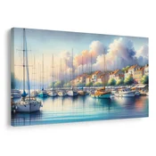Slika mirna marina ob zori - 150x100
