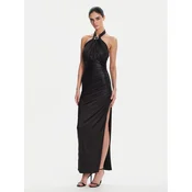 Fracomina Večerna obleka FQ25SD3002W798T4 Črna Slim Fit