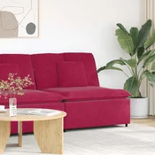 Modularni kauc s jastucima, vinsko crvena 100 cm