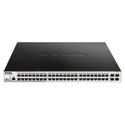 D-Link DGS-1210-52MP/ME/E 48x 1G PoE 4x 1G SFP Metro Ethernet upravljano stikalo