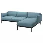 ÄPPLARYD Sofa trosed s lenjivcem, Gunnared svetloplava