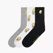 Cropp - 3 pack carapa Bart and Homer Simpsons - tamno siva