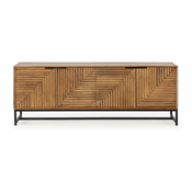TV omarica iz masivnega manga v naravni barvi 160x58 cm Nereida – Marckeric