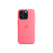 APPLE iPhone 15 Pro Silicone Case with MagSafe - Pink ( mwnj3zm/a )