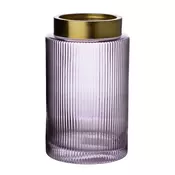 Mondex Vaza steklo Serenite 14x14x25 cm rožnata 1 kos, (5000191499)