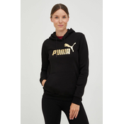 PUMA DUKS PUMA ESS+ METALLIC LOGO HOODIE FL ŽENE