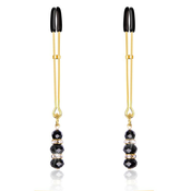 Fetish addict Štipaljke za bradavice sa staklenim perlama – Golden Beads