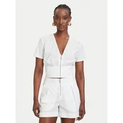 Patrizia Pepe Bluza 2C1672/A9B9-W103 Bela Regular Fit