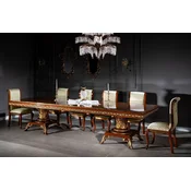 Casa Padrino luxury baroque dining room set brown/gold - 1 Baroque Dining Table & 10 Baroque Dining Chairs - Baroque dining room furniture - Luxury furniture in the baroque style