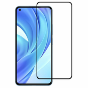 9H kaljeno zaščitno steklo za Xiaomi (Mi )11 Lite 5G (NE) | Črn rob, Full Glue