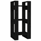 Ormaric za knjige / pregrada crni 41 x 35 x 91 cm od borovine