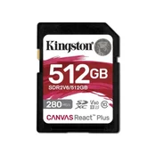 Kingston SDR2V6/512GB class 10 HD/2K/4K 280Mbs/150MBs SD Card 512GB