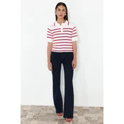 Trendyol Milla Ženska bluza TWOSS24KZ00048, Belo-crvena