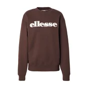 ELLESSE Majica Idillo temno rjava/bela