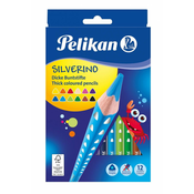 Pelikan Silverino Jumbo barvice, trikotne, 12/1
