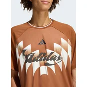 Majice adidas House Of Tiro X Common Goal Jersey T-Shirt Off White/ Black/ Semi Ice Tangerine M