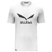 Salewa SOLIDLOGO DRY T SHIRT M, muška majica za planinarenje, bijela 27018