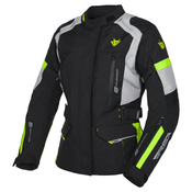 RSA EXO 2 ženska motociklistička jakna crno-sivo-fluo žuta