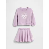 GAP Baby Outfit Set with VintageSoft Logo - Girls
