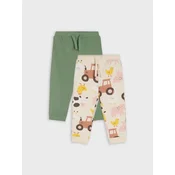 Sinsay - Pamucne pantalone 2 komada - pepaljasto zelena