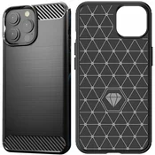 1 to 3 HURTEL CARBON OVITEK ZA IPHONE 13 PRO Z FLEKSIBILNIM ZAŠČITNIM OVITKOM