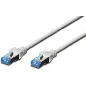 CAT 5e F-UTP patch cord, PVC AWG 26/7, length 0.25 m, color grey
