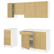 KNOXHULT Kuhinja, imitacija hrasta, 220x61x220 cm