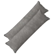vidaXL Prevleka za blazino 2 pcs HOUTEN Svetlo siva 40 x 145 cm