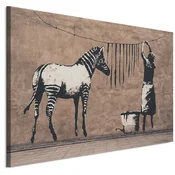 shumee Slika na italijanskem platnu 90 x 60 cm - Banksyjev slog - narava Slika na italijanskem platnu 120 x 80 cm - Banksyjev slog - narava