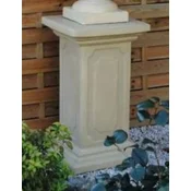 Casa Padrino Baroque Pillar Gray 39 x 39 x H. 69 cm - Magnificent Garden Pillar in Baroque Style - Garden Decoration Stone Pillar - Baroque Garden & Terrace Decoration Accessories