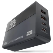 Newell GaN Tech T-Power napajalnik, 100 W, 2xUSB-A, 2xUSB-C