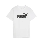 Mens Puma Essentials Camo Tee Youth, White, Size 13-14Y, Age