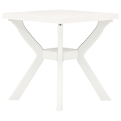 vidaXL Bistro stol bijeli 70 x 70 x 72 cm plasticni